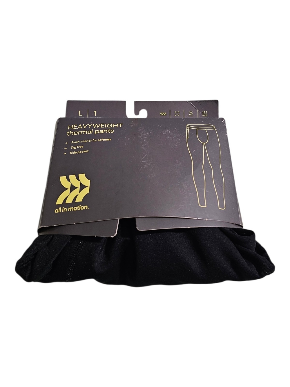 all in motion Black Heavyweight Thermal Undershirt - Men